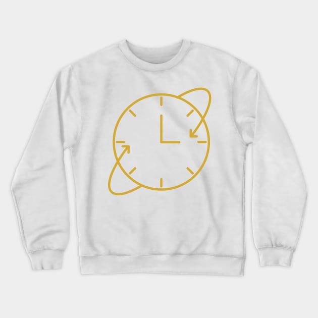 Orbital Clock Crewneck Sweatshirt by Jonathan Wightman